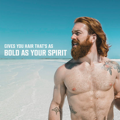 Viking Revolution Sea Salt Hair Spray for Men - Coconut - 260ml - Texturizing With Kelp, Aloe Vera & Red Algae Extract - Adds Volume & Texture for Beach Hair