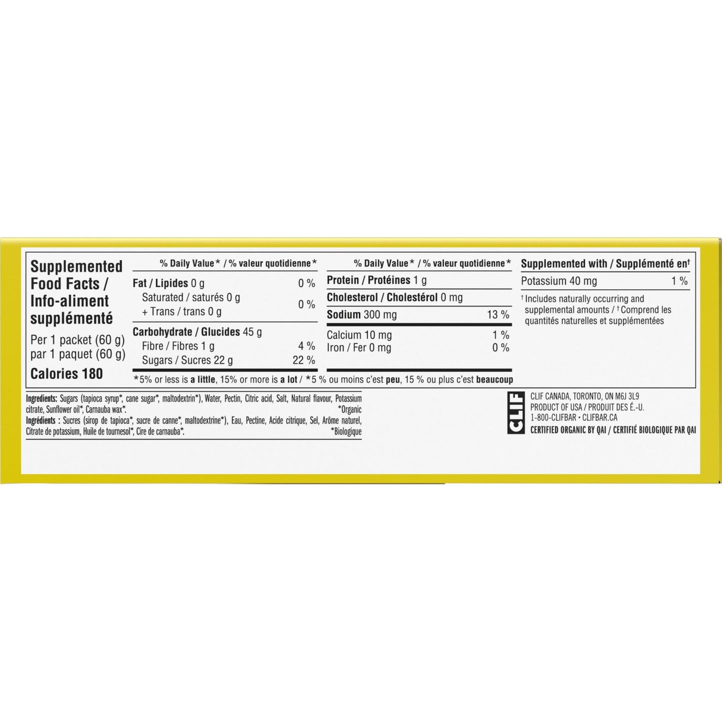 Clif Bloks Energy Chews, Margarita Flavour, Organic, 60 g (Pack of 18) 🍁 All In One Marketplace Canada