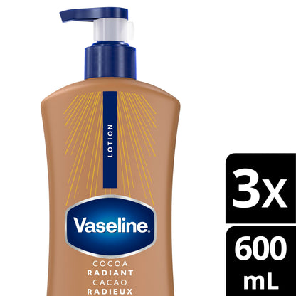Vaseline Cocoa Radiant Lotion Ultra-Hydrating 72H Moisture, 600mL, 3-Pack 🍁 All In One Marketplace Canada