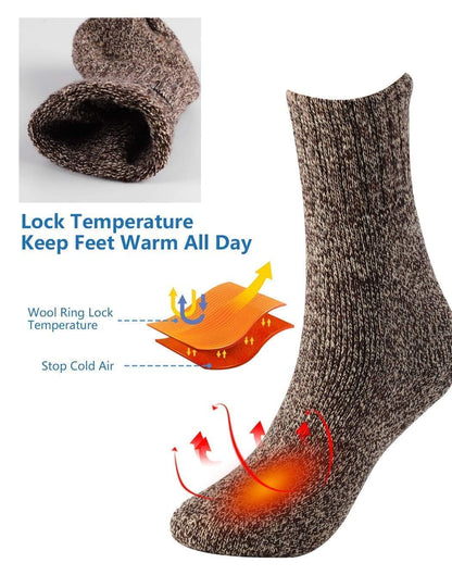 Jeasona 5 Pairs Socks for Women Winter Warm Wool Thermal Thick Crew 🍁 All In One Marketplace Canada