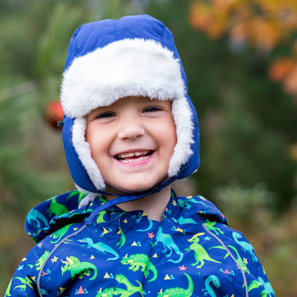Jan & Jul Toasty-Dry Trapper Hat for Baby and Kids (Nebula Blue, L) 🍁 All In One Marketplace Canada