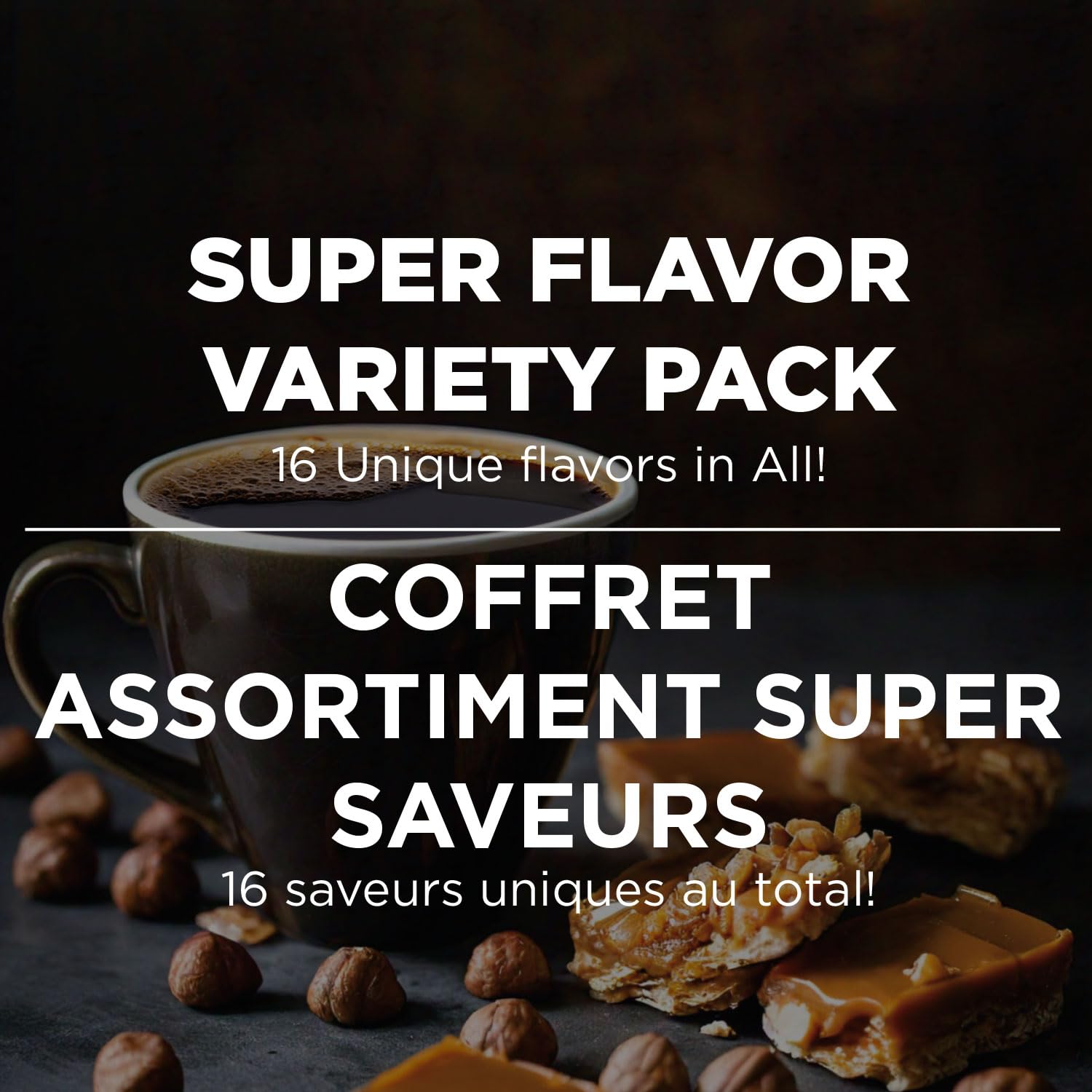 Maud's Variety Pack Flavored Coffee Pods - 80 Single Serve Pods, 16 Assorted Flavors, Medium Roast 100% Arabica