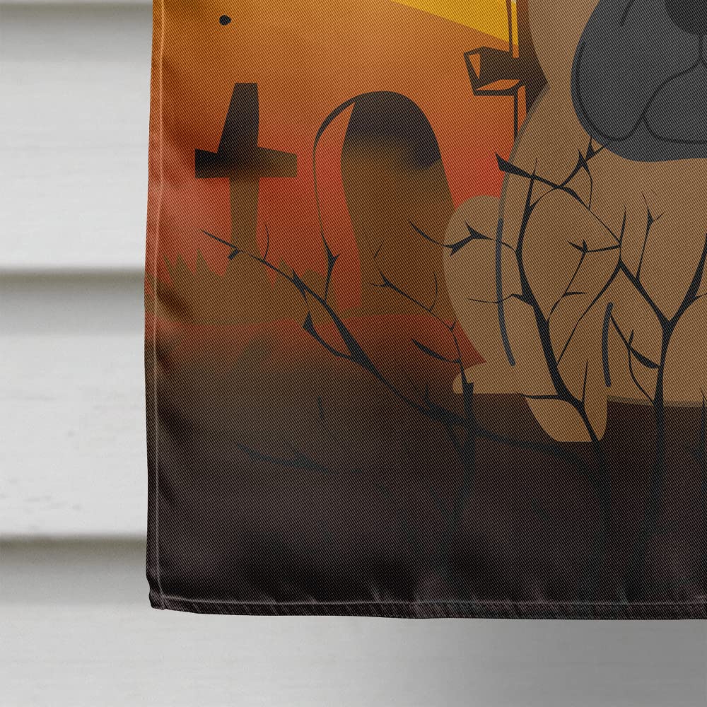 Caroline's Treasures BB4279CHF Halloween French Bulldog Brown Canvas House Size Flag, Large, Multicolor