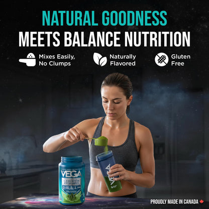 Vega Premium All-in-One Nutrition Protein Powder – 20g Plant-Based Vegan Protein, Vitamins & Probiotics, Natural Unsweetened, 860g (22 Servings) 🍁 All In One Marketplace Canada