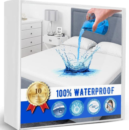Twin Mattress Protector,Twin Mattress Cover Waterproof Mattress Protector Twin for Kids,Noiseless Soft Breathable Terry Twin Mattress Pad for Kids Pets Adults 39"x75"