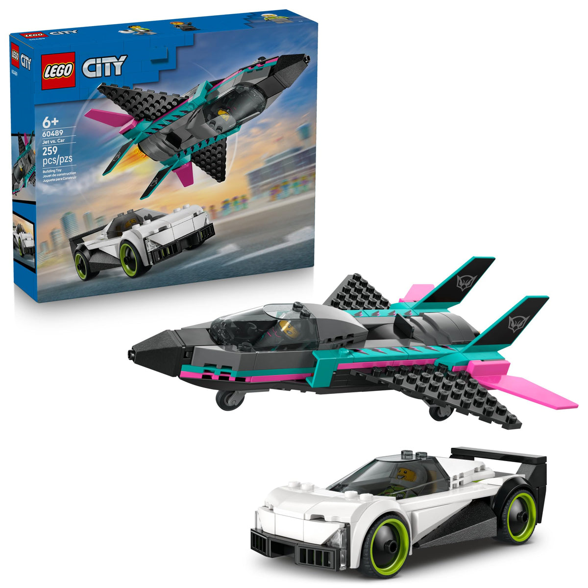 LEGO City Jet vs. Car 60489