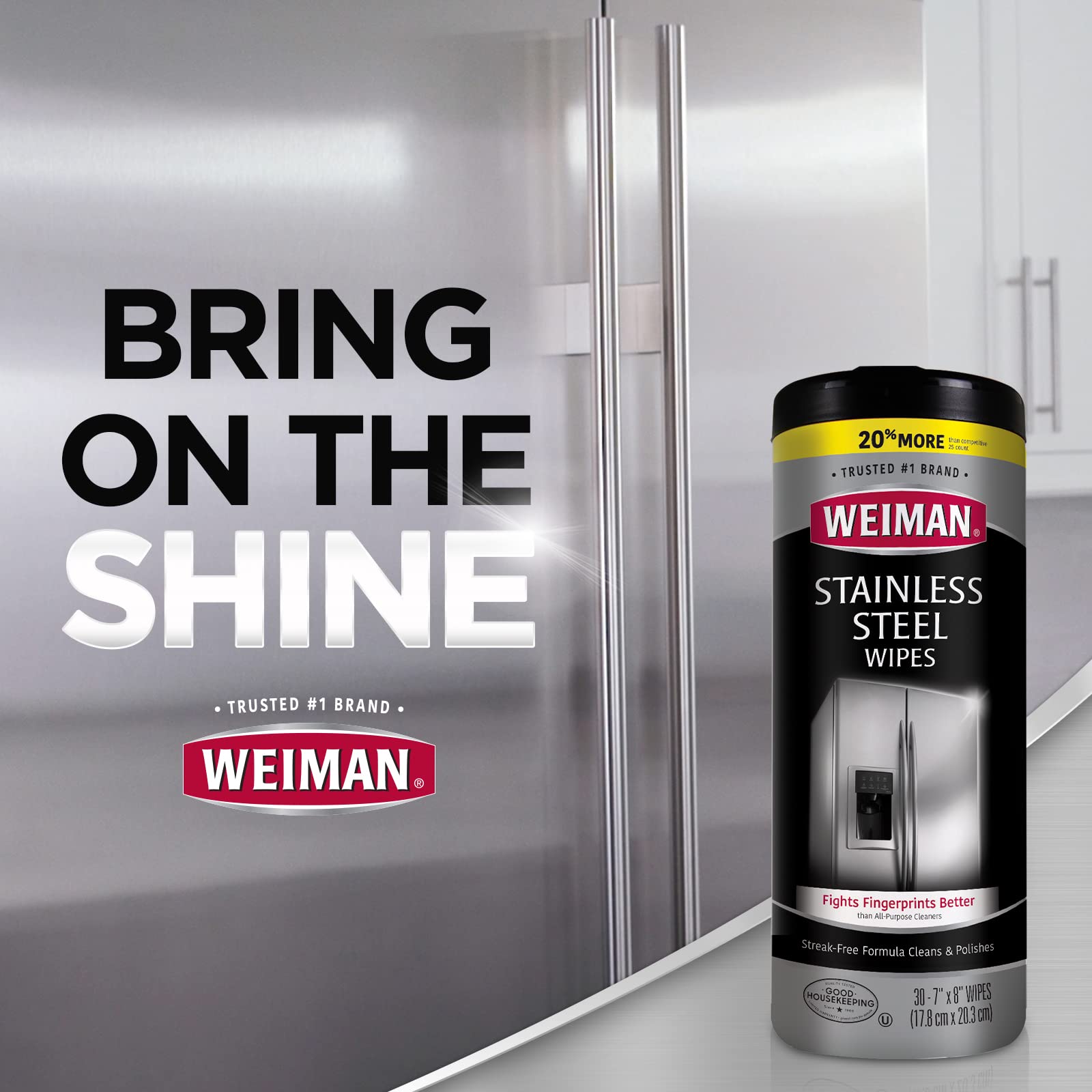 Weiman Stainless Steel Wipes, 30 ct-2 pk - Available at All In One Marketplace Canada