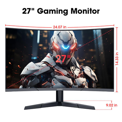 KOORUI 27 Inch Curved Gaming Monitor, 180Hz 1ms 1080P 1500R, Adaptive Sync 🍁 All In One Marketplace Canada
