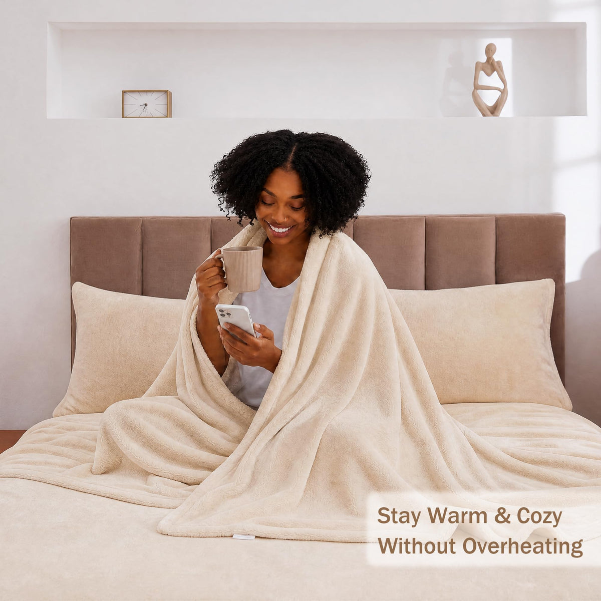 Softan Fleece Sheets, Soft as Flannel, Queen, Sand 🍁 All In One Marketplace Canada