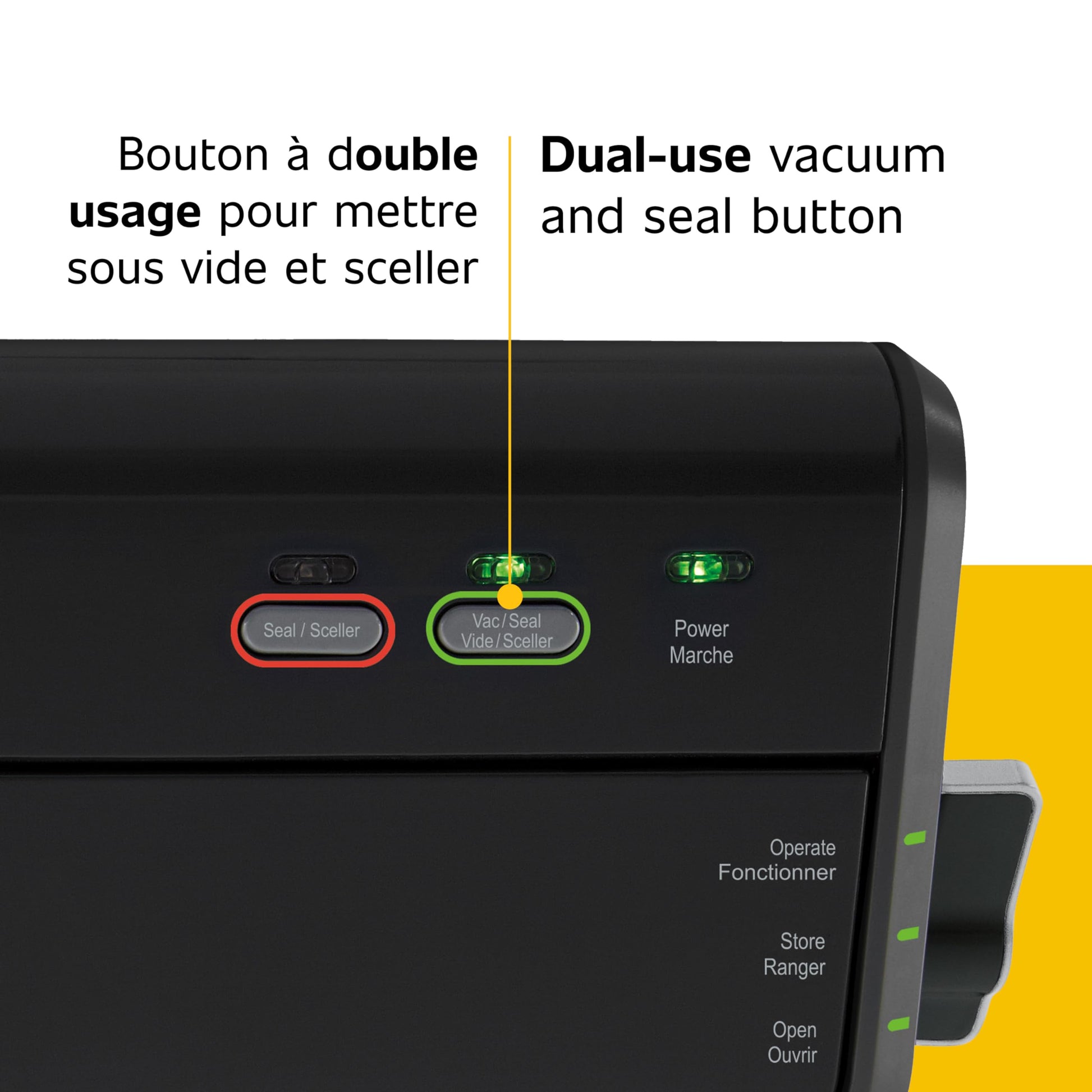 FoodSaver Vacuum Sealer Machine with Portable Handheld Sealer, 12 Vacuum Seal Bags and 2 Rolls - Black - FM2010 - Available at All In One Marketplace Canada