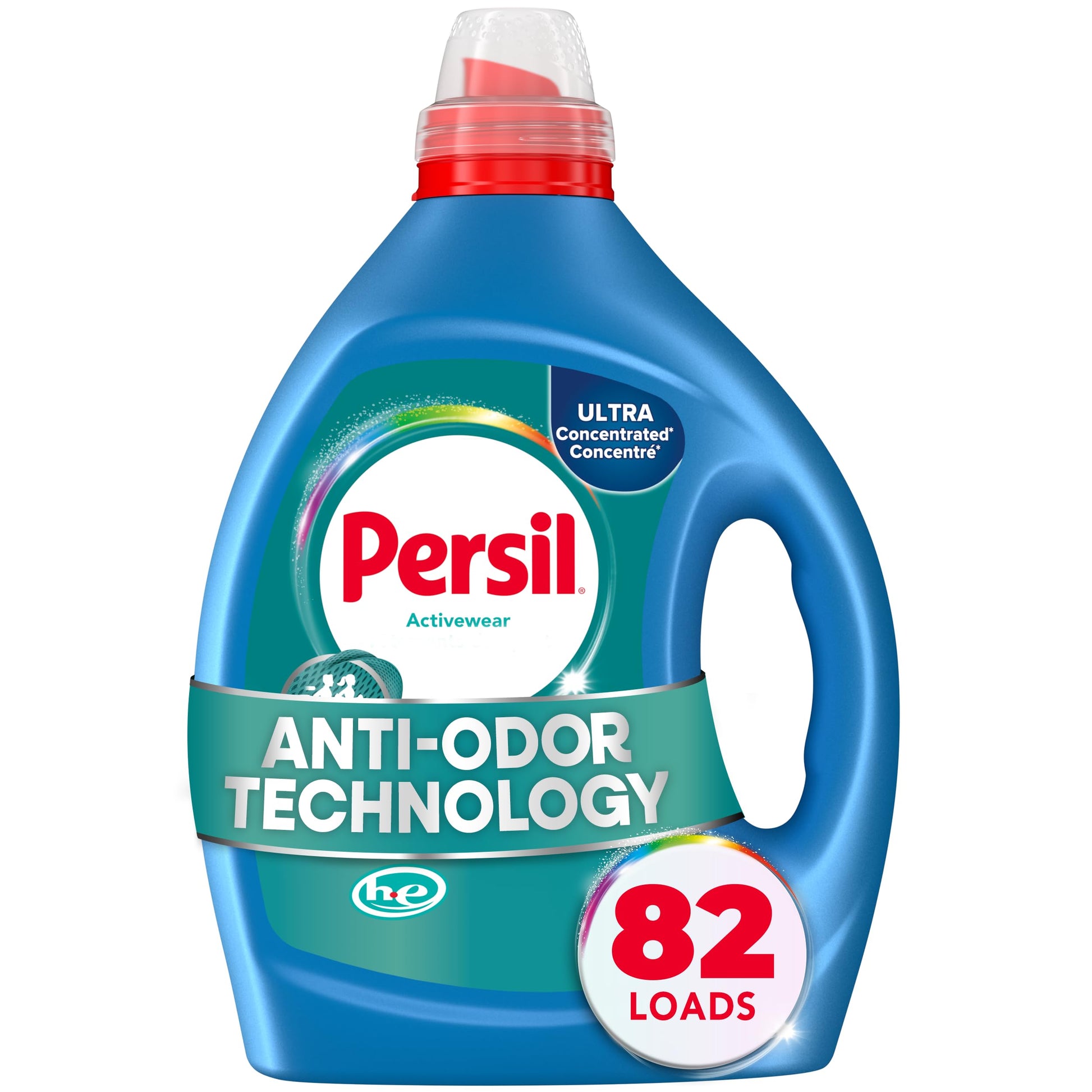Persil 2x Laundry Detergent, Activewear, 2.43L/82 Loads (1 bottle) Persil