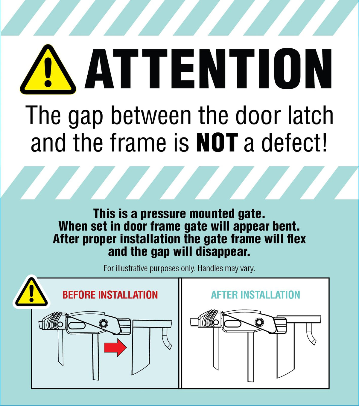 Regalo 37-Inch Extra Tall and 49-Inch Wide Walk Thru Baby Gate, Includes 4-Inch and 12-inch Extension Kit, 4 Pack of Pressure Mount Kit and 4 Pack of Wall Mount Kit