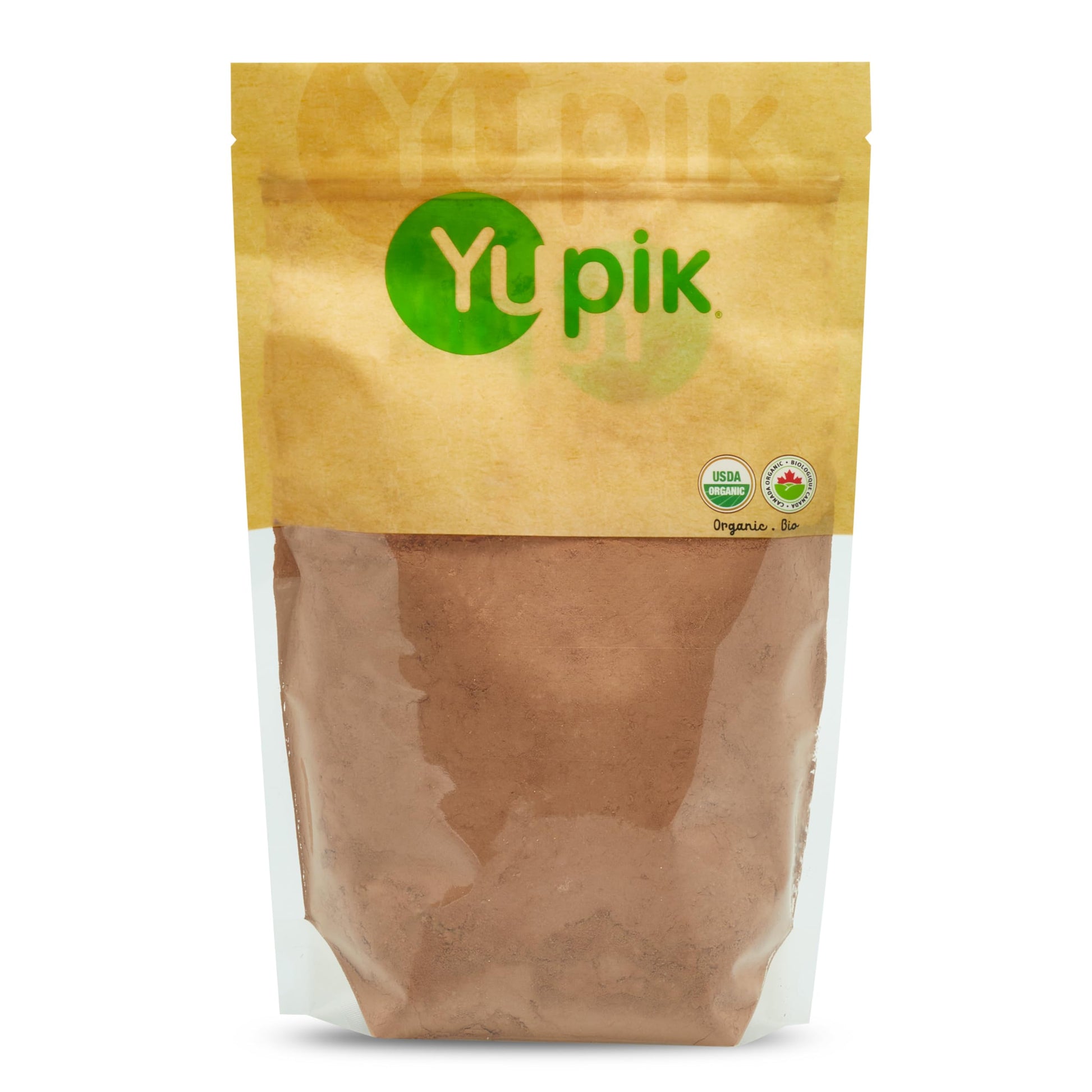 Yupik Organic Raw Cacao Powder 1kg – USDA Certified, Non-GMO, Vegan & Gluten-Free