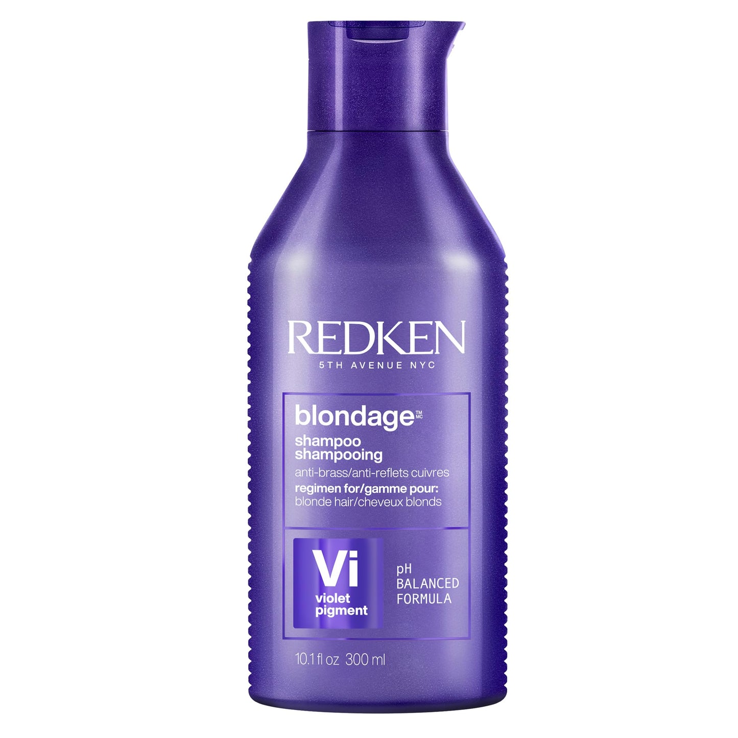 Redken Blondage Purple Toning Shampoo, Neutralizes Brassy Tones In Bleached Or Highlighted Hair, Anti-Brass Shampoo For Blonde Hair, 300ml - Available at All In One Marketplace Canada