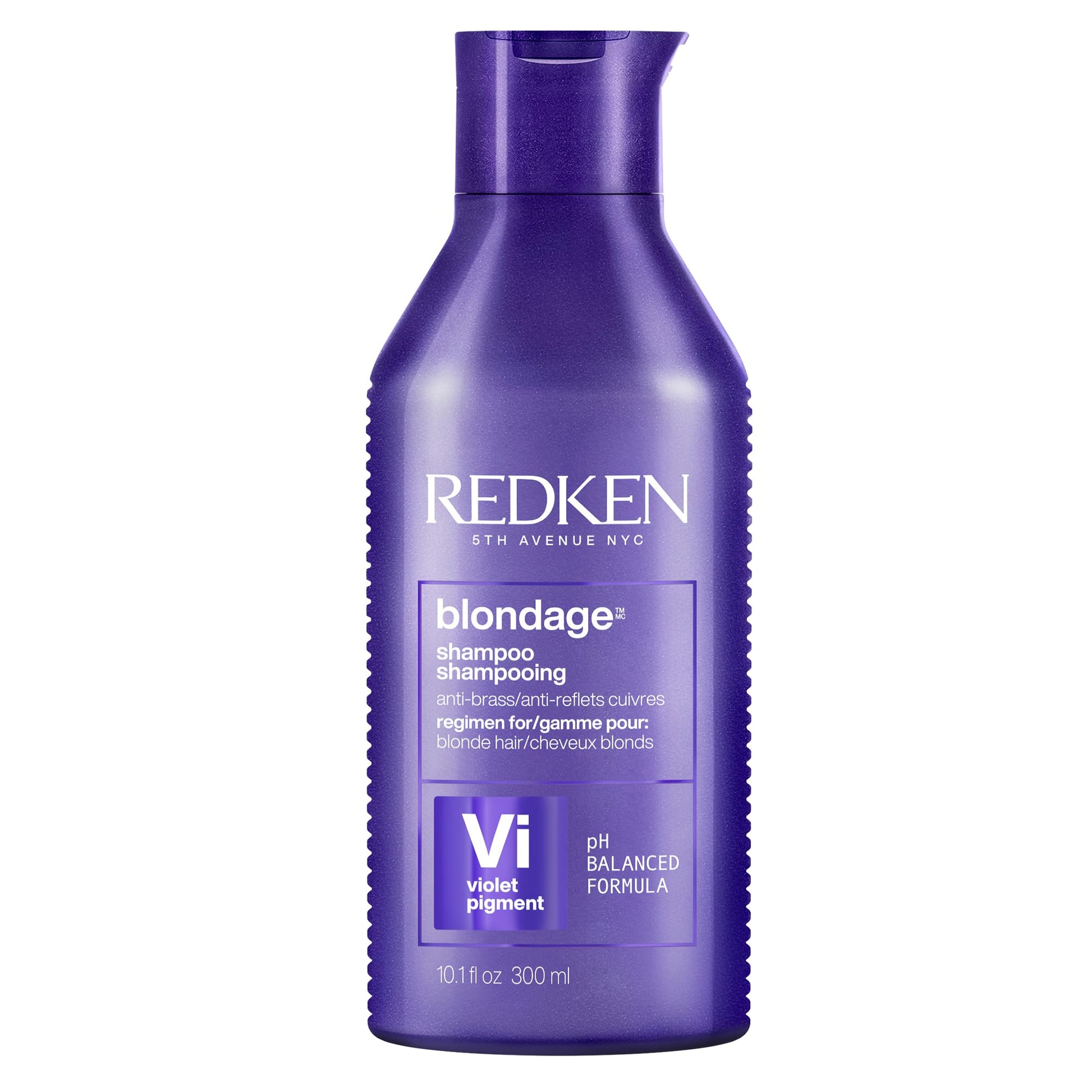 Redken Blondage Purple Toning Shampoo, Neutralizes Brassy Tones In Bleached Or Highlighted Hair, Anti-Brass Shampoo For Blonde Hair, 300ml - Available at All In One Marketplace Canada