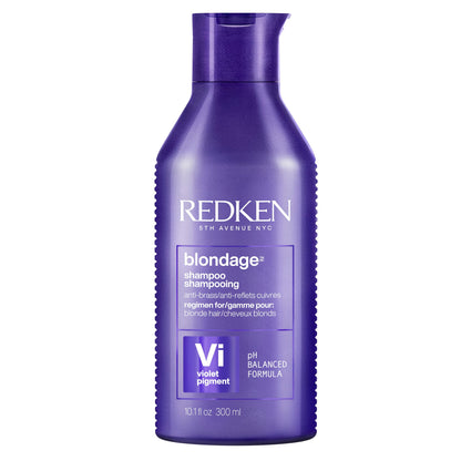 Redken Blondage Purple Toning Shampoo, Neutralizes Brassy Tones In Bleached Or Highlighted Hair, Anti-Brass Shampoo For Blonde Hair, 300ml - Available at All In One Marketplace Canada