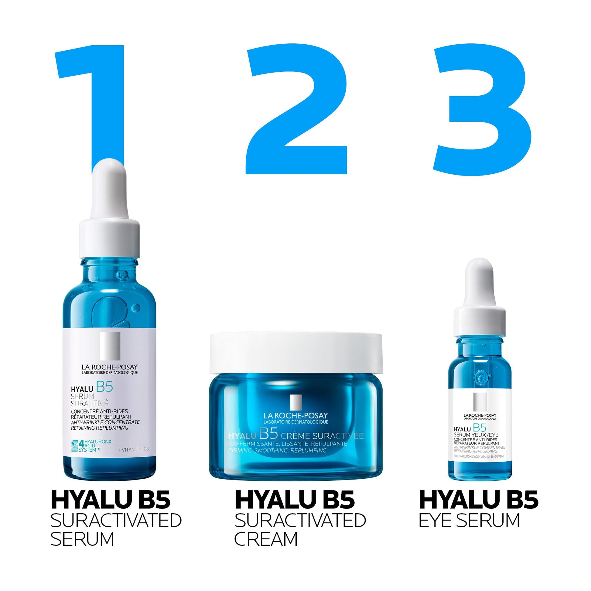 La Roche Posay Hyaluronic Acid Serum for Face, Hyalu B5 Anti-Wrinkle, Firming & Hydrating Facial Serum with Hyaluronic Acid and Vitamin B5, For all Skin Types, Recommended by Dermatologists, 30mL - Available at All In One Marketplace Canada