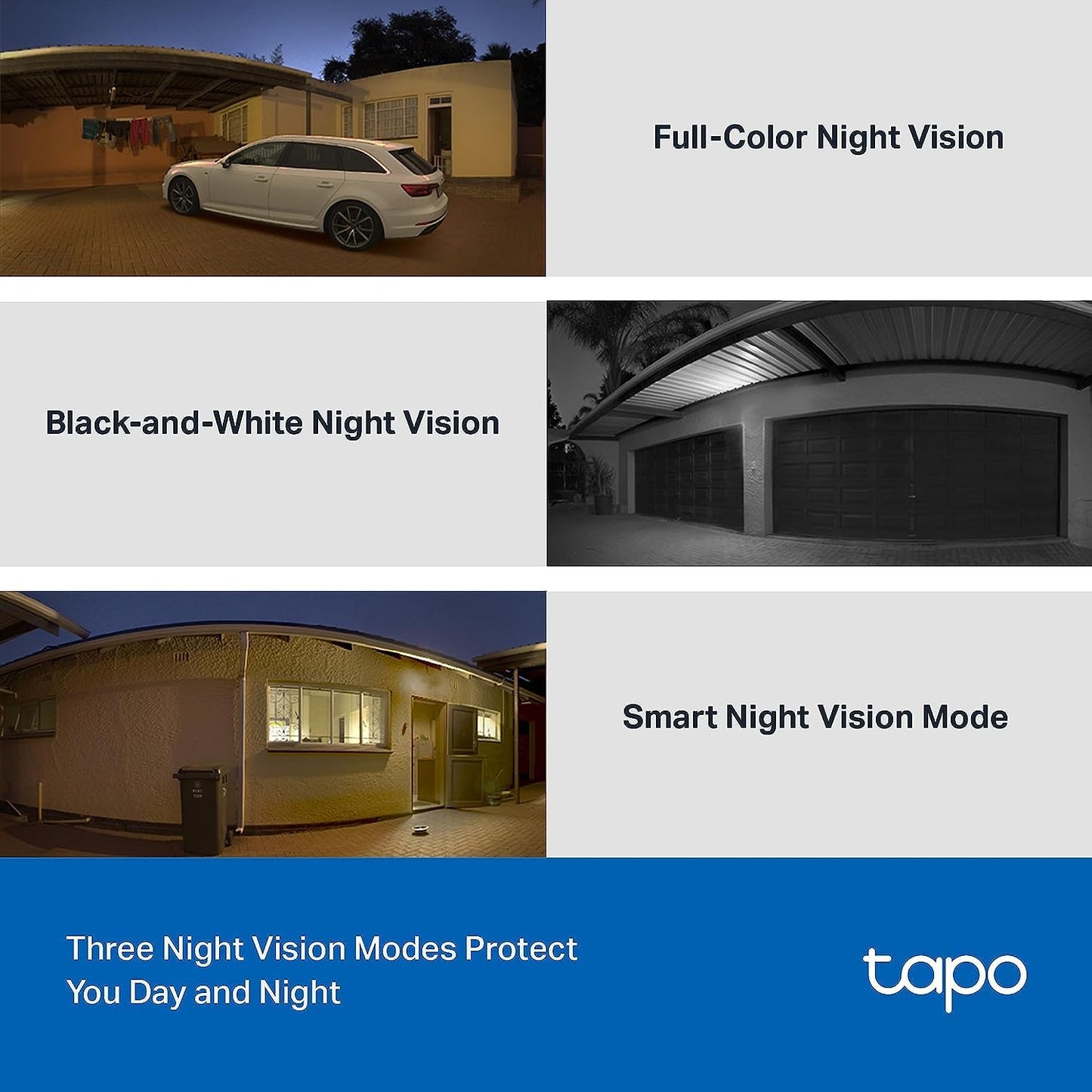 Tapo 2K 3MP QHD Pan/Tilt Outdoor Wired Security Wi-Fi Camera, 360° Visual Coverage, Full-Color Night Vision Up to 98ft, Smart Motion Tracking, Person Detection,Physical Privacy Mode(Tapo C510W)