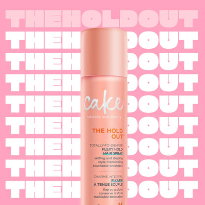 Cake Beauty Hairspray, The Hold Out – For Crunch Free Brushable, Touchable, Flexible Hold & Soft Volume – Vitamin E & Abyssinian Oil – For All Hair Types- 5.6 Oz. 2 Pack Cake Beauty