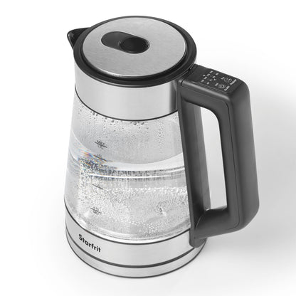 Starfrit Electric Glass Kettle, 1.7L, 5 Temperature Settings Starfrit