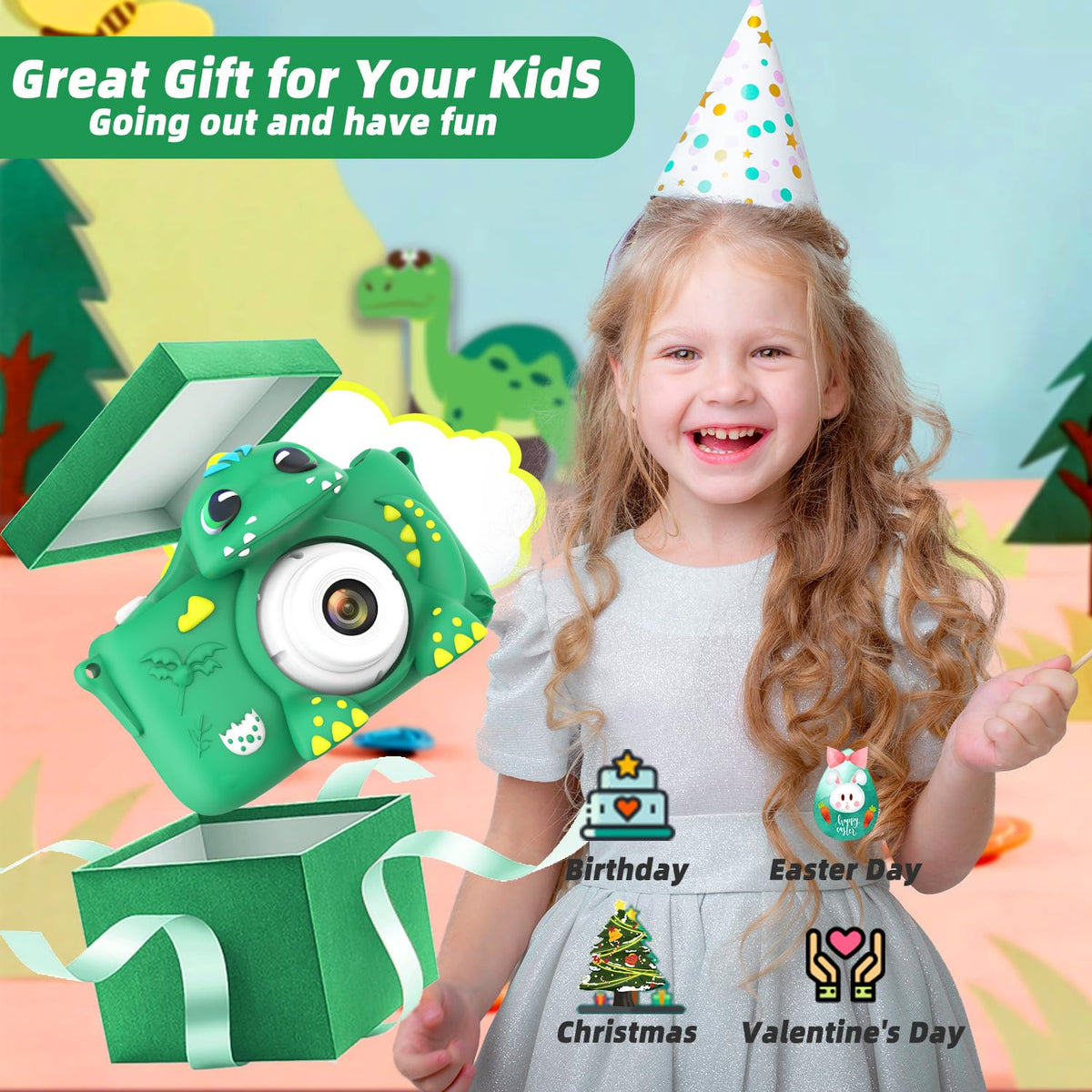 Kids Camera for 3-8 Girls Boys Toddlers Childrens 32GB Card Digital Selfie 🍁 All In One Marketplace Canada