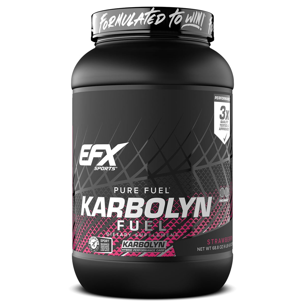 Karbolyn Fuel, Complex Carbohydrate, Post Workout & Pre Workout Powder, Clinically Tested, Intense Energy - Natural (Unflavored), 2.2-Pound