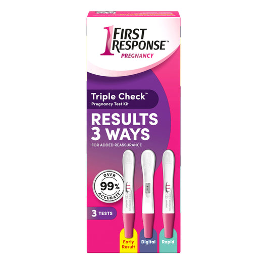 First Response Triple Check - Pregnancy Test Kit - Test 3 Ways- Over 99% Accurate - Analog (2 Count) - Digital (1 Count) - 3 Tests - Available at All In One Marketplace Canada