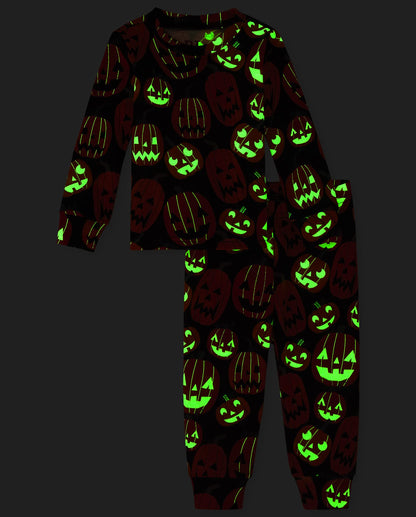 The Children's Place, ensemble de pyjamas assortis pour la famille, Halloween, coton, motif citrouilles, 0-3 mois