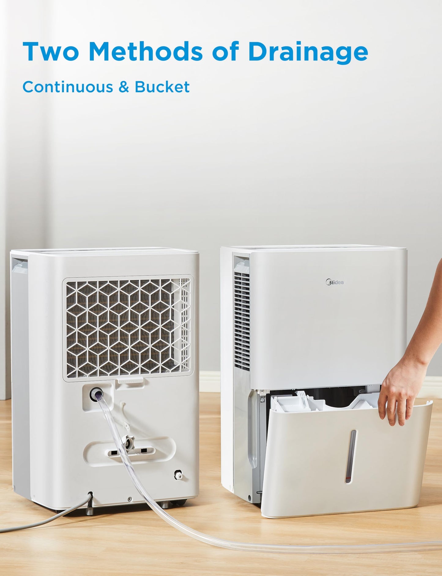 Midea Energy Star Certified Dehumidifier for Basement, WiFi, 50 Pint DOE