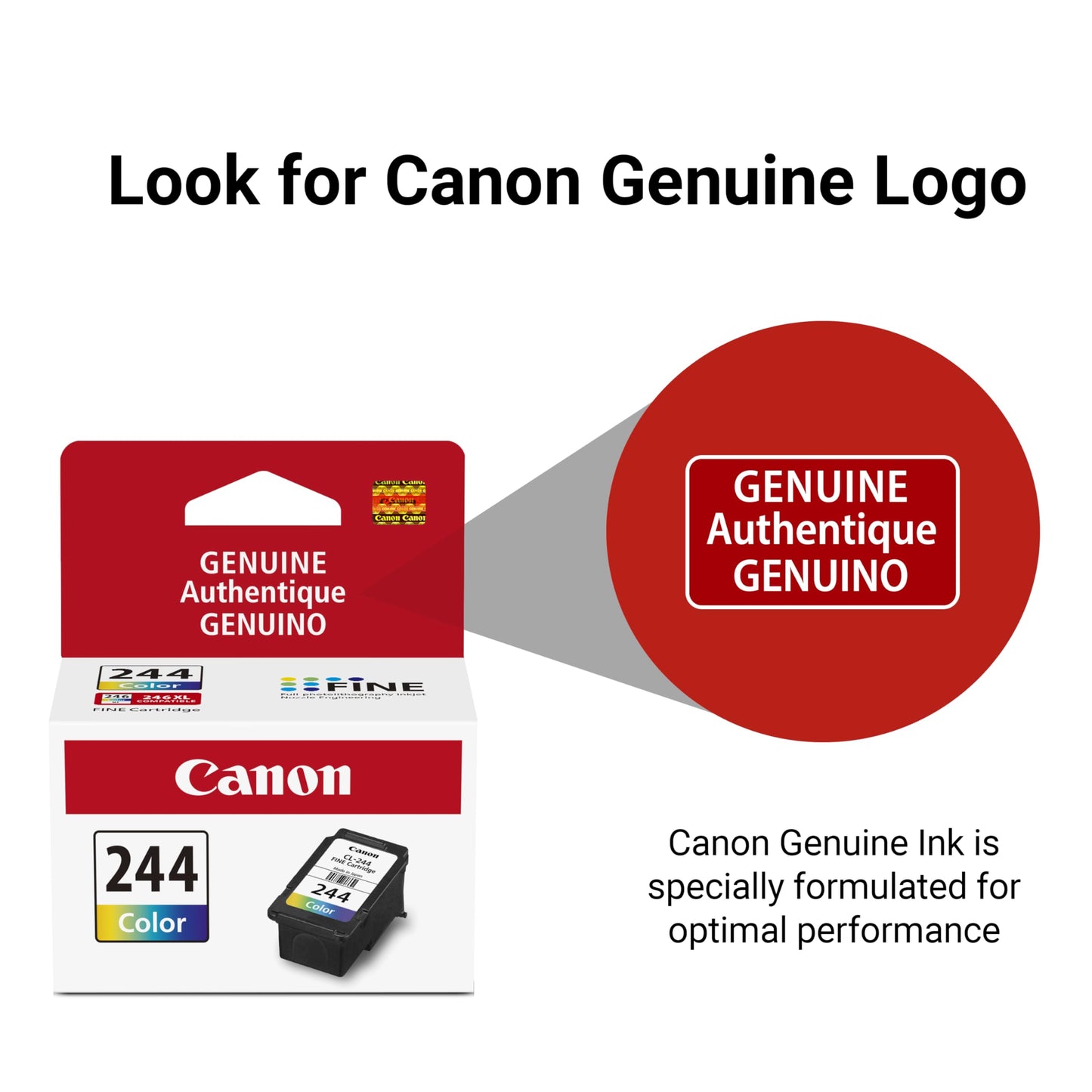 Canon Genuine CL244 Ink - Colour