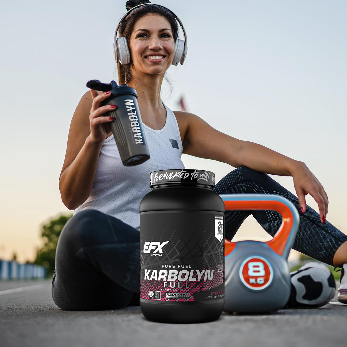Karbolyn Fuel, Complex Carbohydrate, Post Workout & Pre Workout Powder, Clinically Tested, Intense Energy - Natural (Unflavored), 2.2-Pound