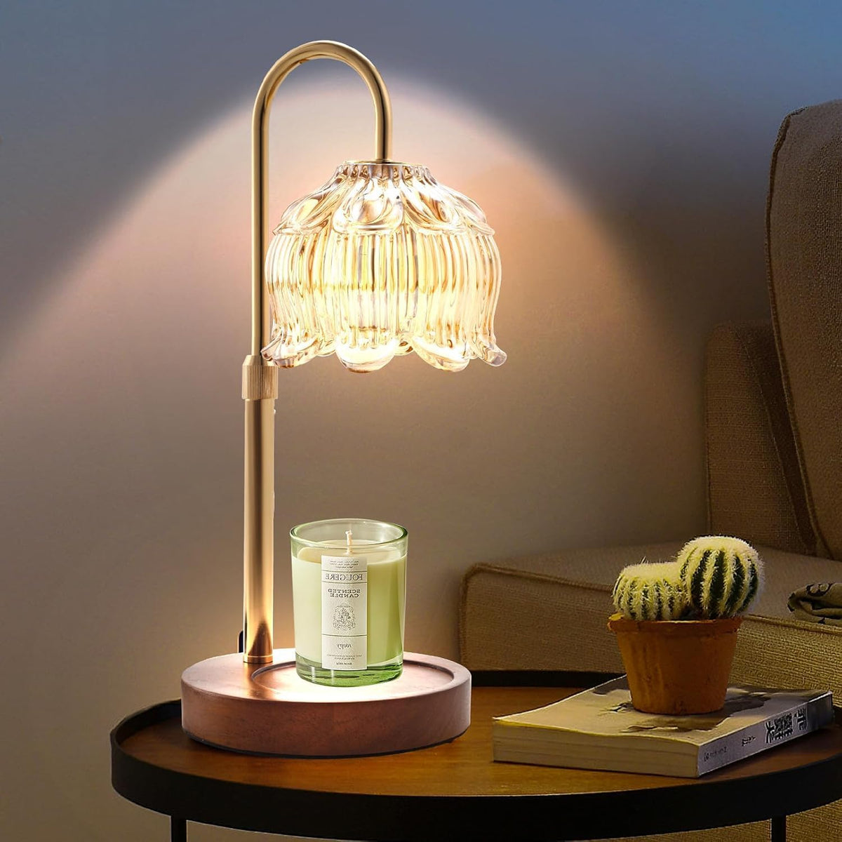 GEEZO Fragrance Candle Warmer Lamp,Electric Candle Warmer with Timer & Dimmer, Mom Christmas Birthday Gifts for Women, House Warming Gifts New Home Bedroom Decor 🍁 All In One Marketplace Canada
