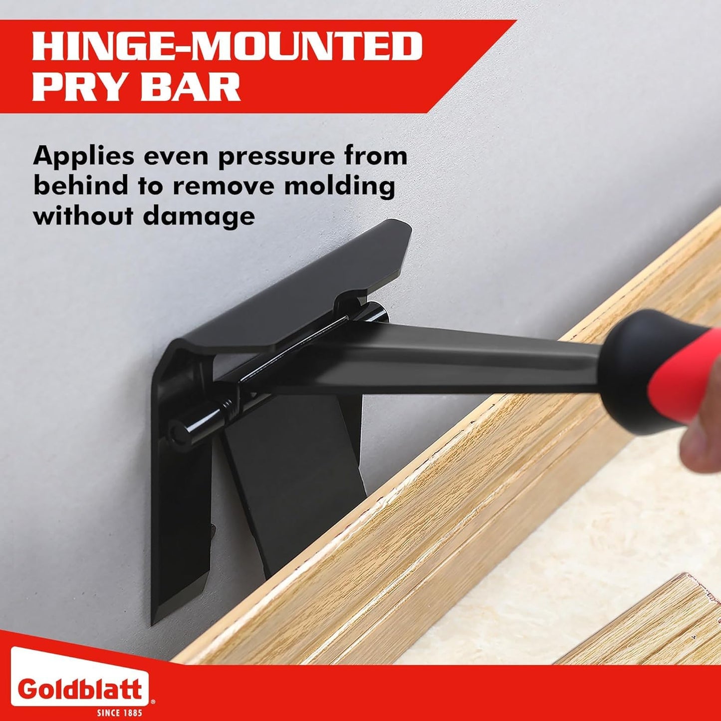 Goldblatt Trim Puller, Tile Removal Multi-Tool for Commercial Work & Home Improvement, Baseboard, Molding, Siding and Floor Removal, Remodeling Goldblatt