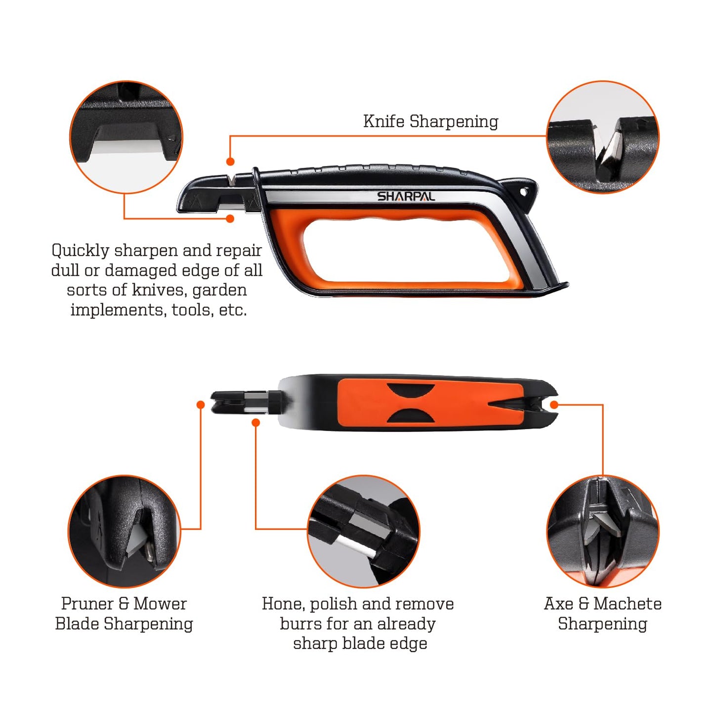 SHARPAL 103N All-in-1 Knife Garden Tool Lawn Mower Blade Sharpener - Available at All In One Marketplace Canada
