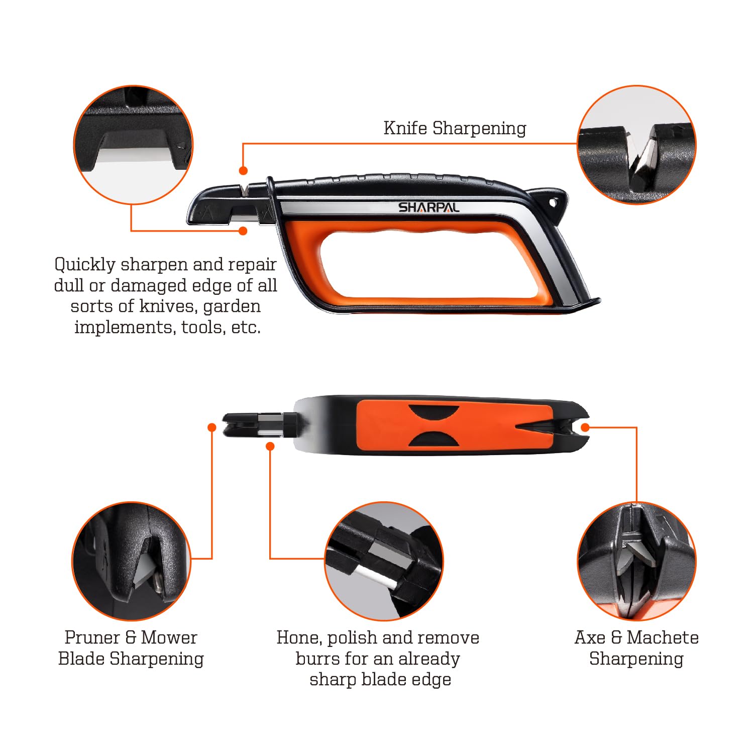 SHARPAL 103N All-in-1 Knife Garden Tool Lawn Mower Blade Sharpener - Available at All In One Marketplace Canada