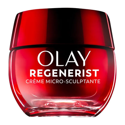 Olay Face Moisturizer, Regenerist Micro-Sculpting Facial Cream for Women - Instant Hydration, Anti-Aging, Anti-Wrinkle, Firming Skin Care - Hyaluronic Acid, Niacinamide, Amino Peptides, 50 mL - Available at All In One Marketplace Canada