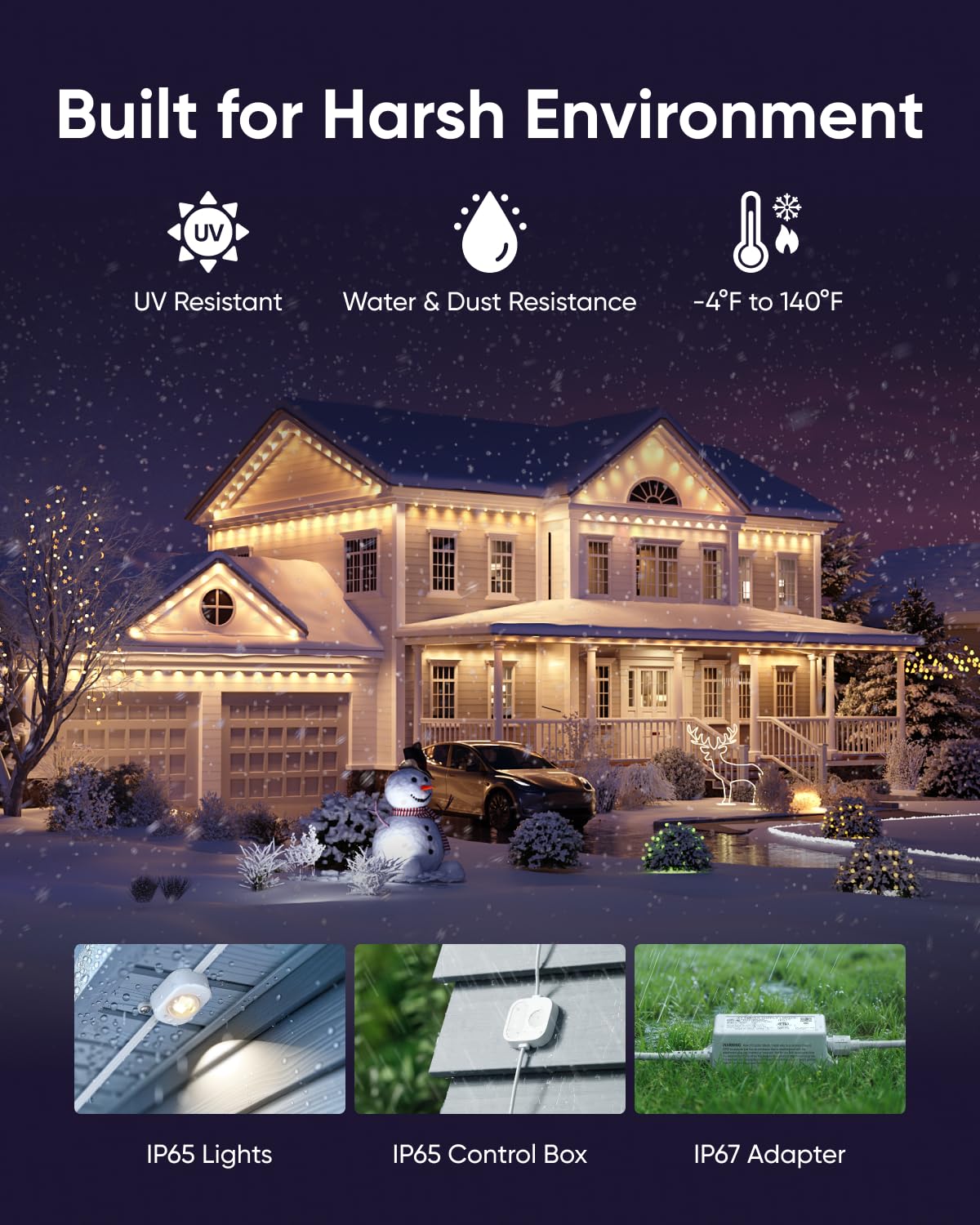 Anker eufy Permanent Outdoor Lights E22, 100 ft with 60 Triple-LED Lights 🍁 All In One Marketplace Canada