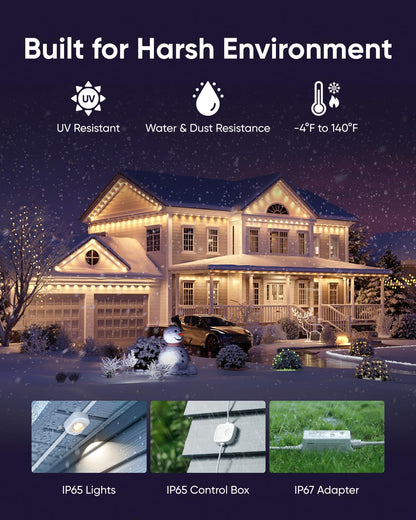 Anker eufy Permanent Outdoor Lights E22, 100 ft with 60 Triple-LED Lights 🍁 All In One Marketplace Canada