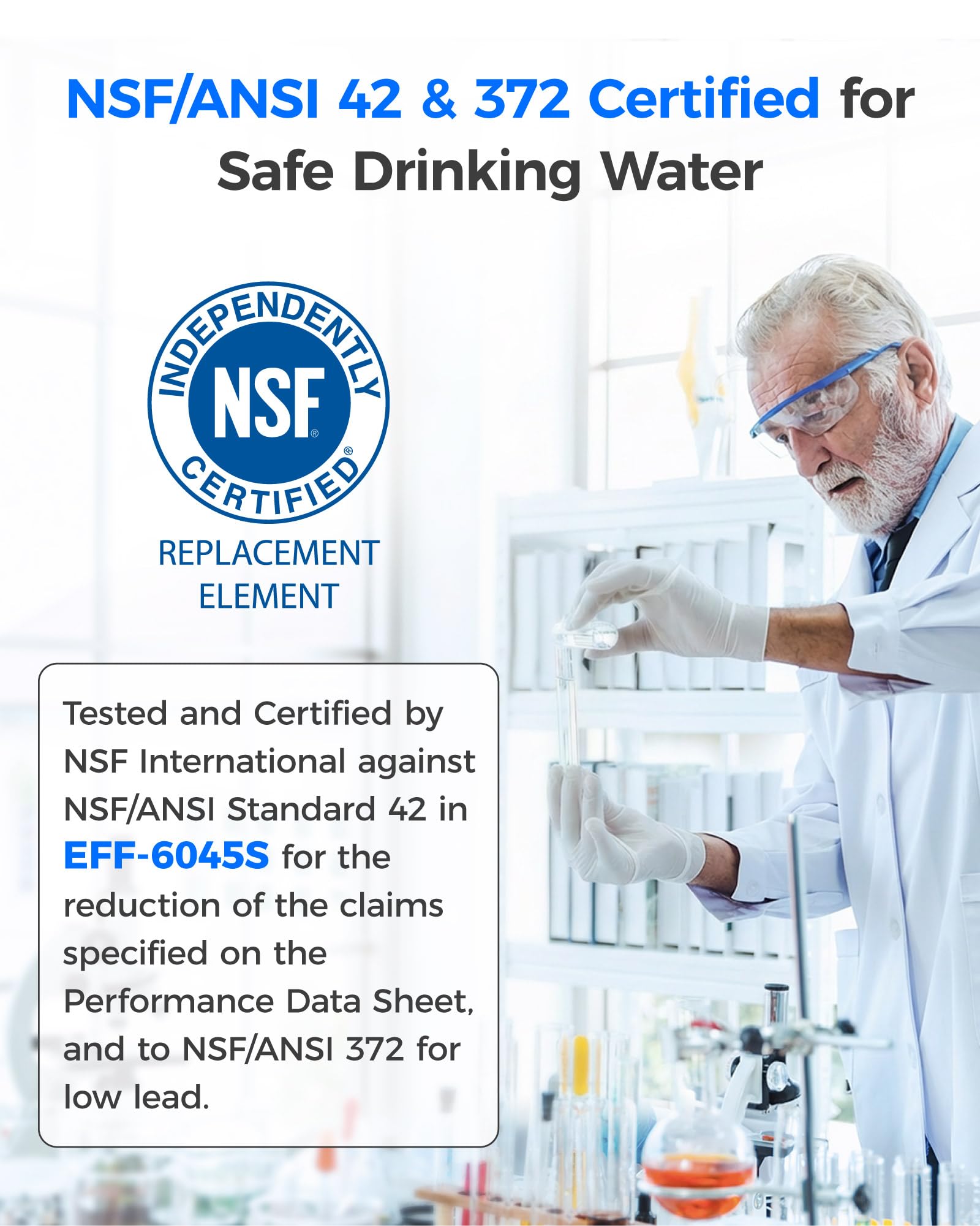 Waterdrop WD-F45 Replacement for Samsung® DA97-17376B, HAF-Qin/EXP, DA97-08006C, RF28R7201SR, RF28R7351SG, Refrigerator Water Filter, 3 Filters - Available at All In One Marketplace Canada