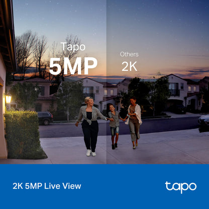 Tapo TP-Link Smart Video Doorbell Camera Wired, 2K 5MP, Color Night Vision, 180° Ultra-Wide FOV, 2-Way Audio, Free AI Detection, Cloud & SD Card Storage, Works w/Alexa & Google Home, D130 - Available at All In One Marketplace Canada
