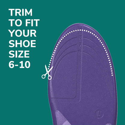 Dr. Scholl's Prevent Pain Protective Insoles, Protect Against Foot, Knee, Lower Back Pain, Promote Foot Health & Wellness, Trim to Fit Insert, Women Shoe Size 8-14, 1 Pair Dr. Scholl's