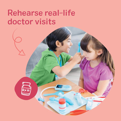 Melissa & Doug Get Well Doctor Kit, 25-Piece Toddler Doctor Play Set, Realistic Pretend Play Toys & Accessories, Preschool Toys for Girls & Boys Ages 3+ Melissa & Doug