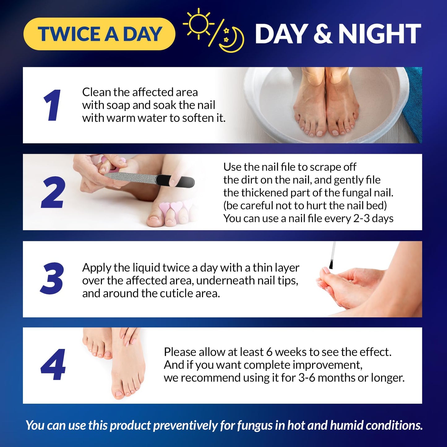 Arflom Toenail Fungus Treatment : 25% Undecylenic Fungal Nail Treatment Extra Strength - Toe and Fingernail with Tea Tree Oil (2pcs, 15ml each) - Available at All In One Marketplace Canada