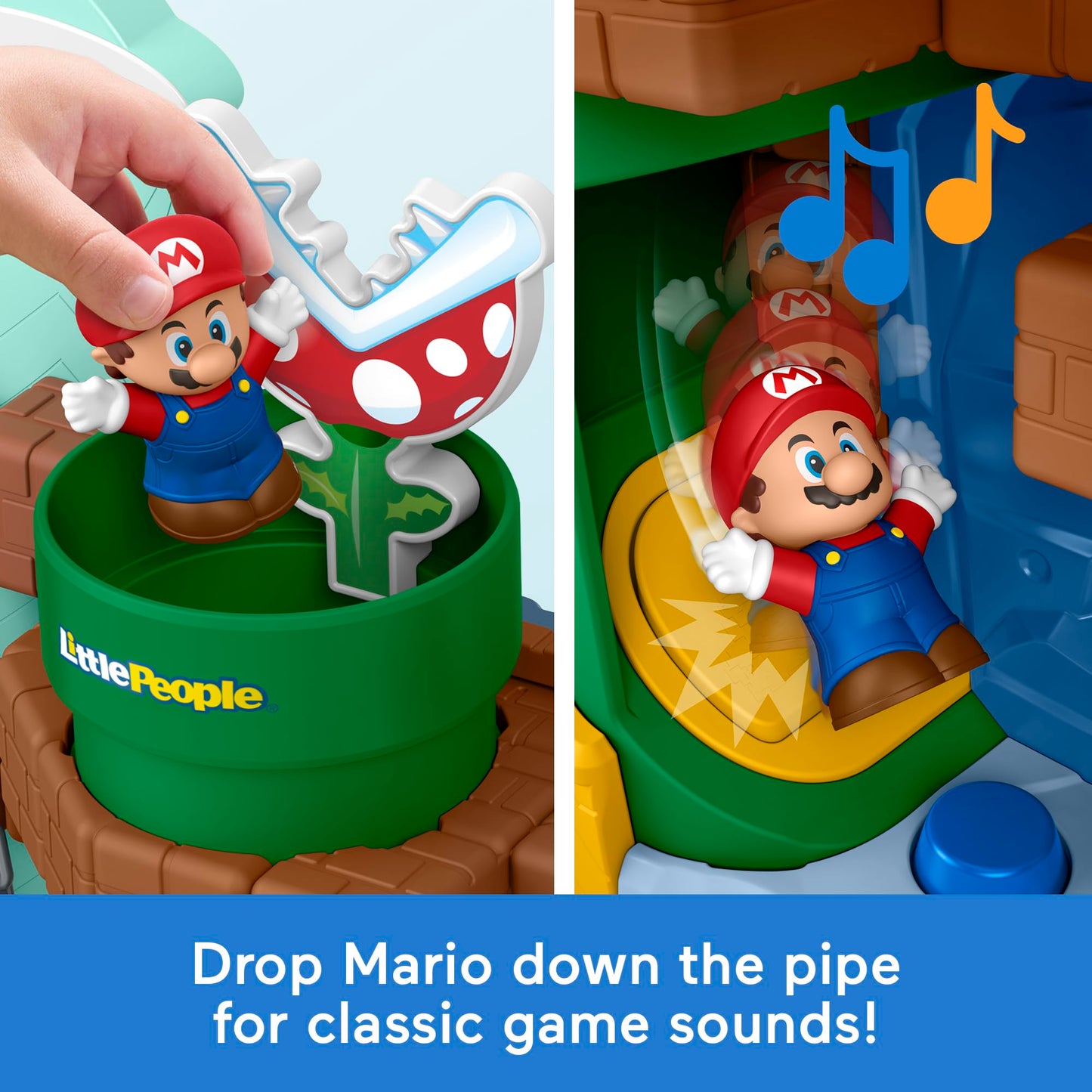 Fisher-Price Little People Toddler Toy My Mario Adventure Playset with Music Sounds & Figures, Preschool Kids Ages 18+ Months 🍁 All In One Marketplace Canada