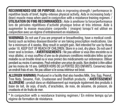 ALLMAX Nutrition - Creatine 3000, Creatine Monohydrate Capsules for Strength and Muscle Recovery, Gluten Free & Fast Absorbing, 3000 mg, 120 Capsules - Available at All In One Marketplace Canada