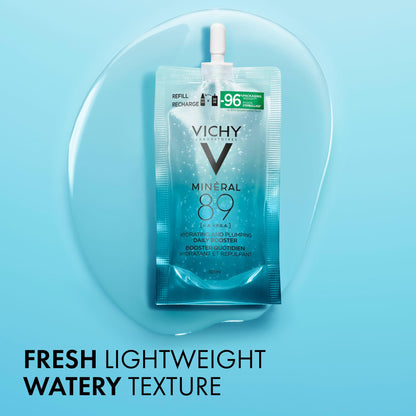 Vichy Hydrating Hyaluronic Acid Serum Refill, Mineral 89 Daily Face Serum Skin Booster with Hyaluronic Acid & Minerals, Hydrates and Strengthens Sensitive Skin, Recommended by Dermatologists, 50mL - Available at All In One Marketplace Canada