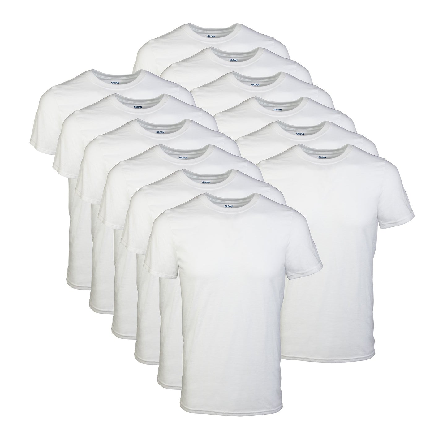 T-shirts ras du cou pour hommes GILDAN, paquet multiple, modèle G1100, blanc (paquet de 12), grand, blanc (paquet de 12), grand