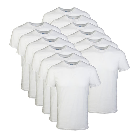 T-shirts à col rond Gildan pour hommes, lot multiple, modèle G1100, blanc (paquet de 12), grand, blanc (paquet de 12), grand 🍁 All In One Marketplace Canada