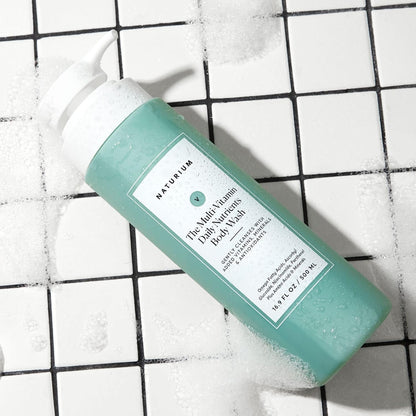 Naturium The Multi-Vitamin Daily Nutrients Body Wash | Multi-Use Cleanser for All Skin Types, Moisturizing Shower Gel | 16.9 OZ / 500 ml