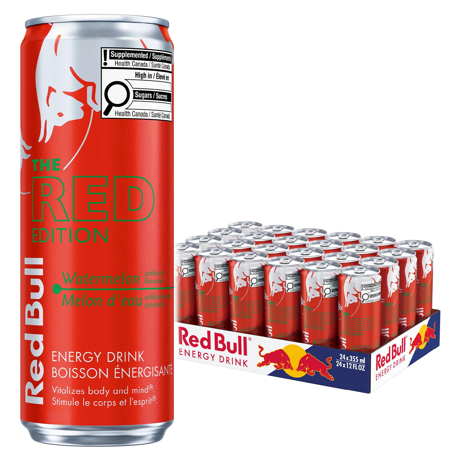 Red Bull Energy Drink, Watermelon, 355ml (24 pack) Red Bull